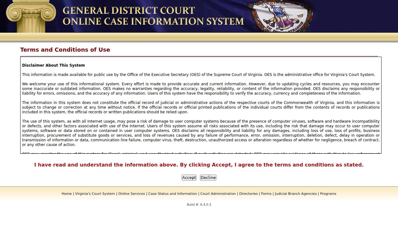 Prince George County criminal court cases General District search